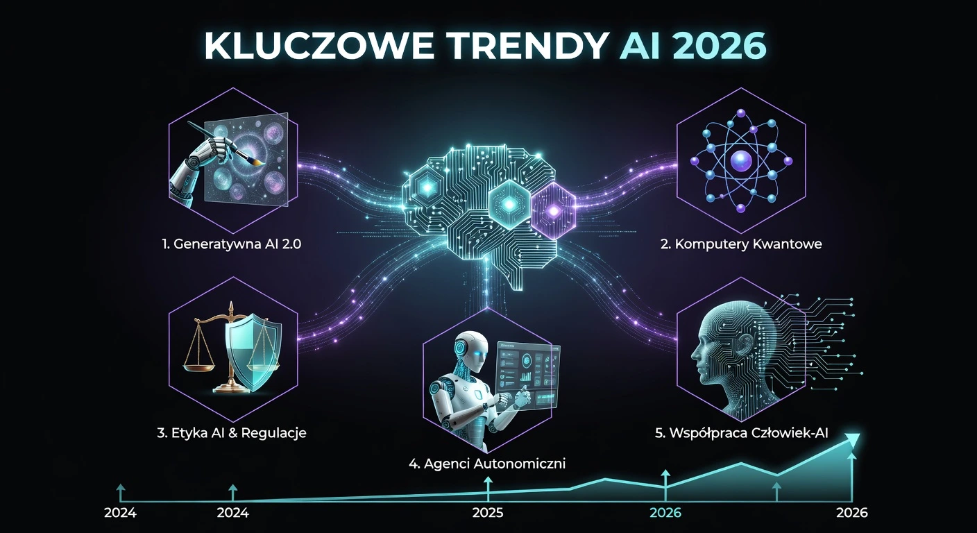 AI i gadżety przyszłości kształtujące rzeczywistość w 2026 – infografika trendów